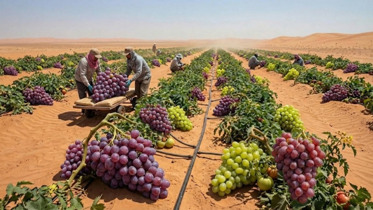 Unbelievable! They Tried Growing Grapes in the Desert – The Result SHOCKED the World