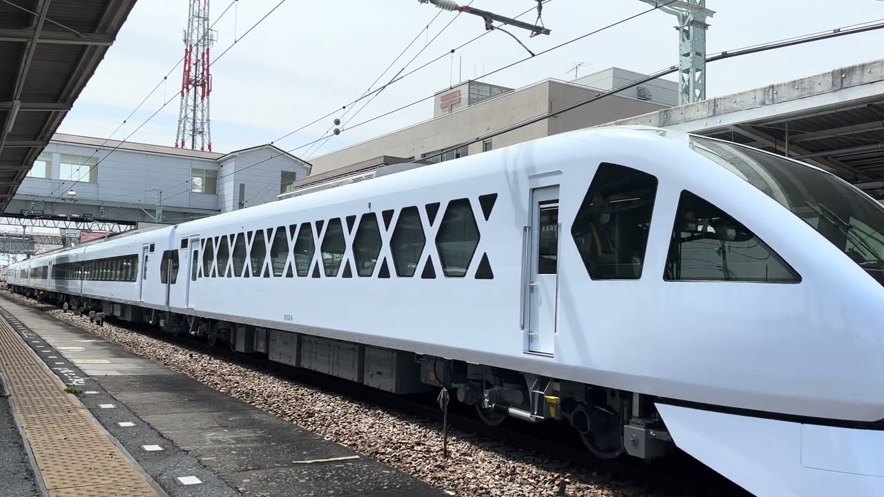 【東武】 新型特急N100系N102F(SPACIA X スペーシアX)『東武日光線性能確認試運転』新栃木