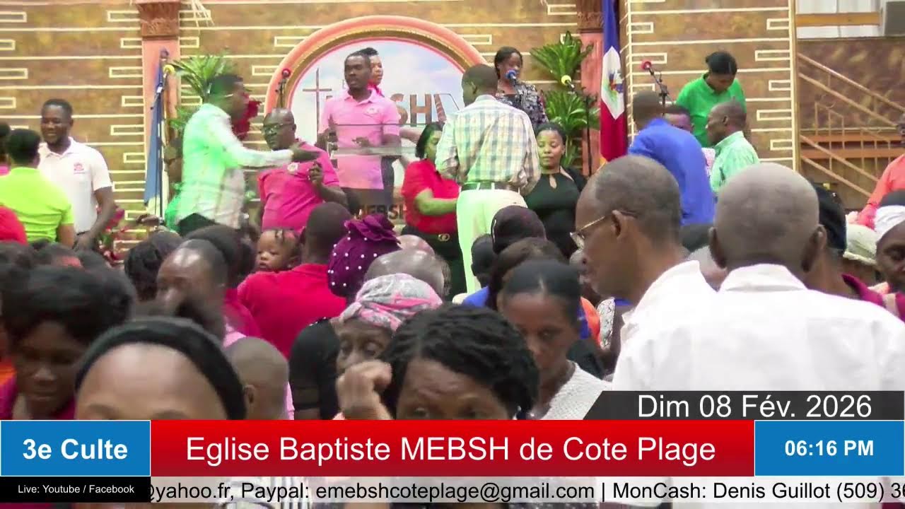 3e Culte | Eglise Baptiste  MEBSH de Cote-Plage | 8/02/26