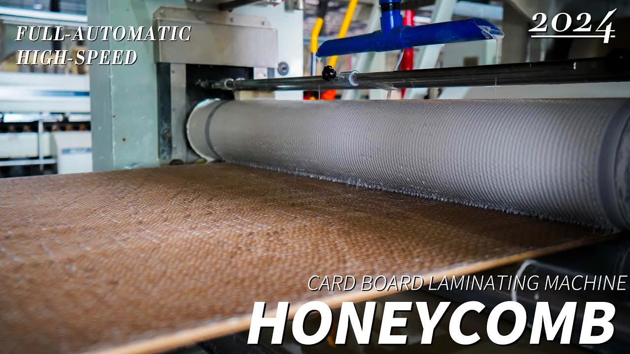 Client factory case of honeycomb paper core production line and paper baord laminating line#machine