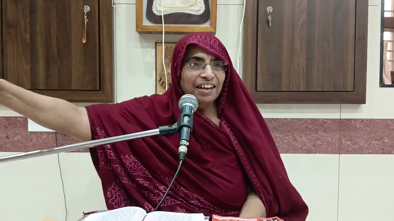 સ્વામિનારાયણ મંદિર અંજાર ના મહંત સાંખ્યયોગી ત્રિવેણી બાઈ દ્વારા અક્ષરધામ નું વર્ણન... ભાગ-૨..