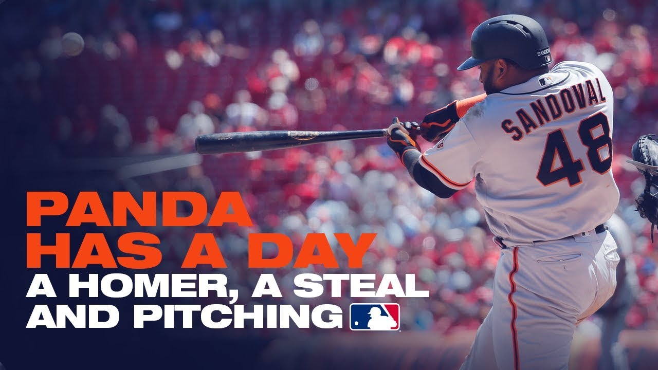 Sandoval homers, steals base, pitches a scoreless frame