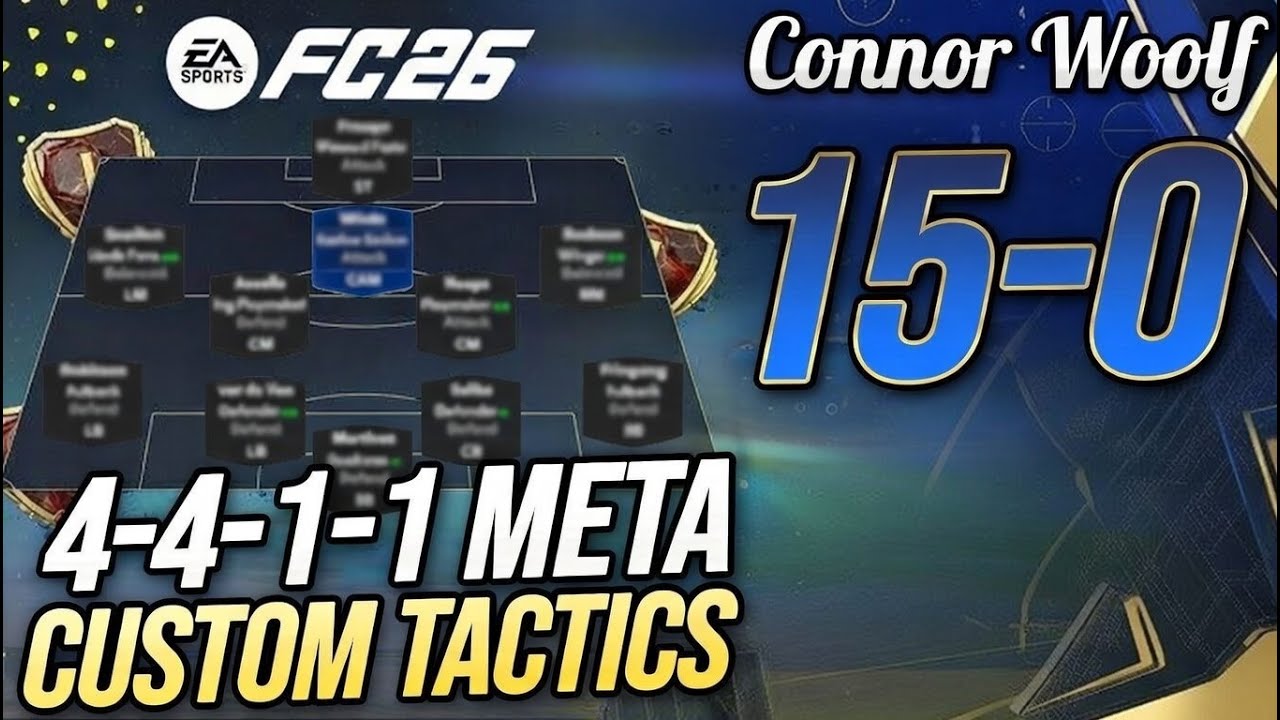 UNBEATABLE 15-0 Rank 1 FC26 4411 Custom Tactics 🔥👀