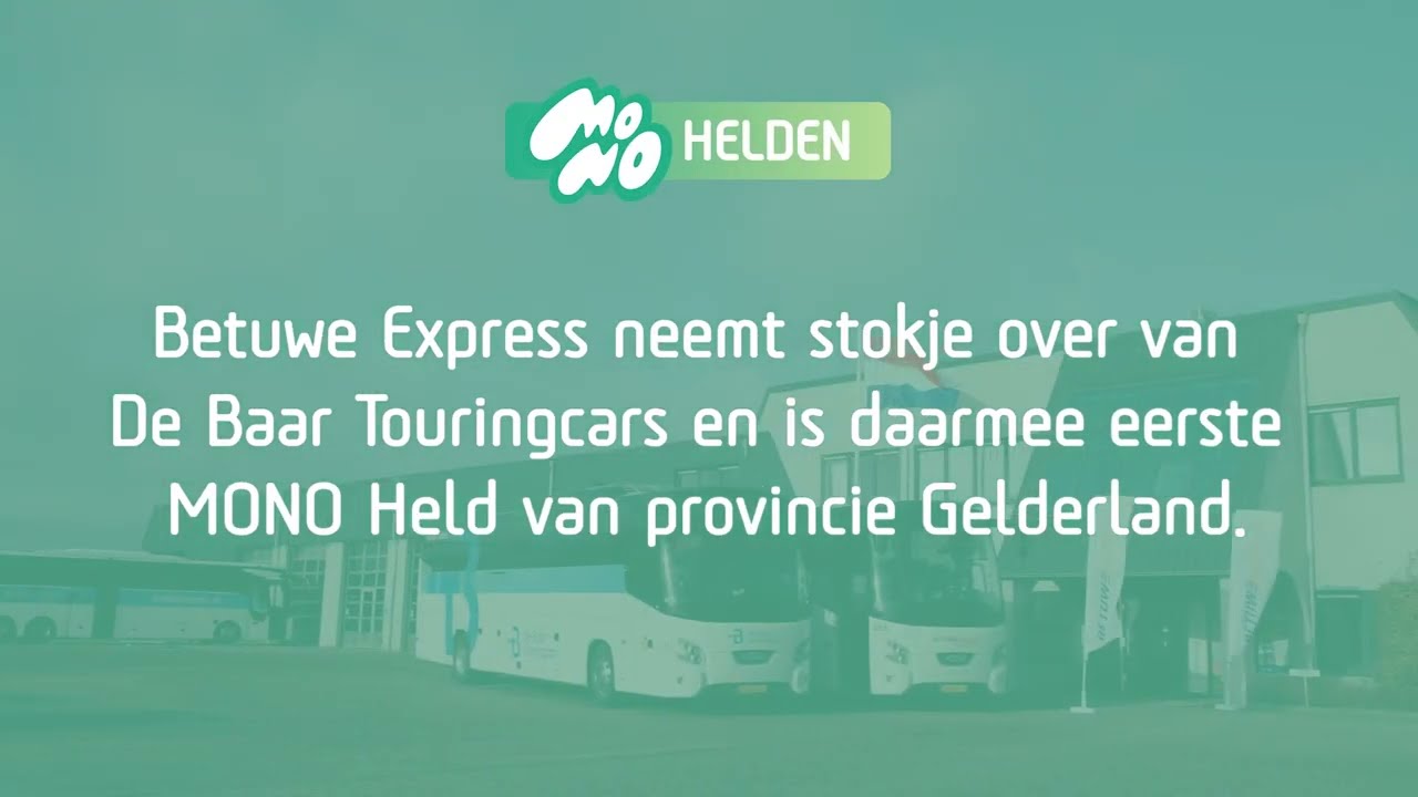 Betuwe Express eerste MONO Held van provincie Gelderland!