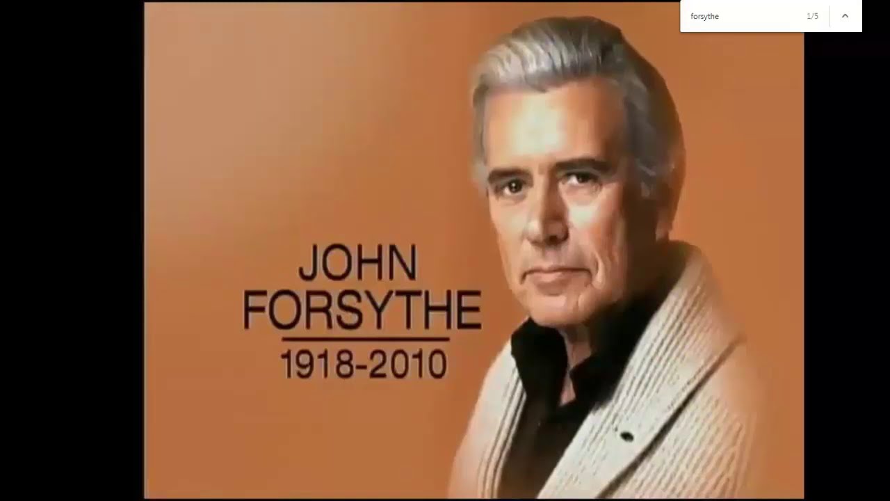 John Forsythe:  News Report of His Death - April 1, 2010