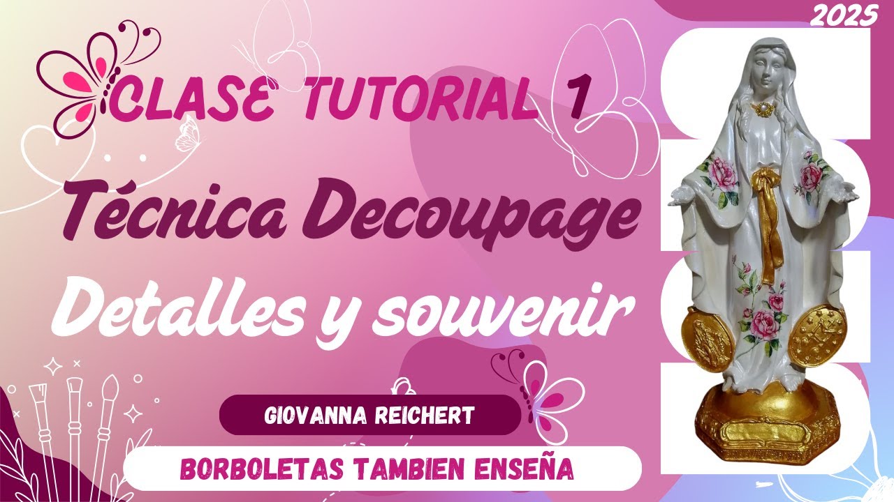 Técnica decoupage o servilletas para recordatorios