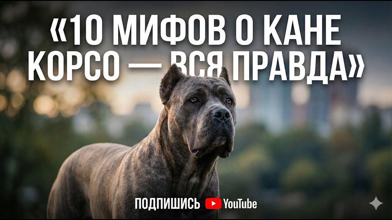 10 мифов о кане корсо, в которые пора перестать верить! Правда о породе