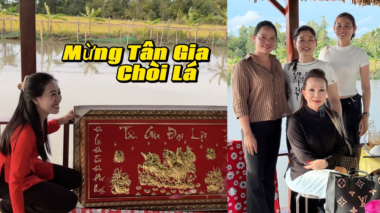 Tiệc Tân Gia Chòi Lá Của Cẩm Vân , Được Dì Kim Loan Tặng Món Quà Bất Ngờ | Cẩm Vân CGMT #