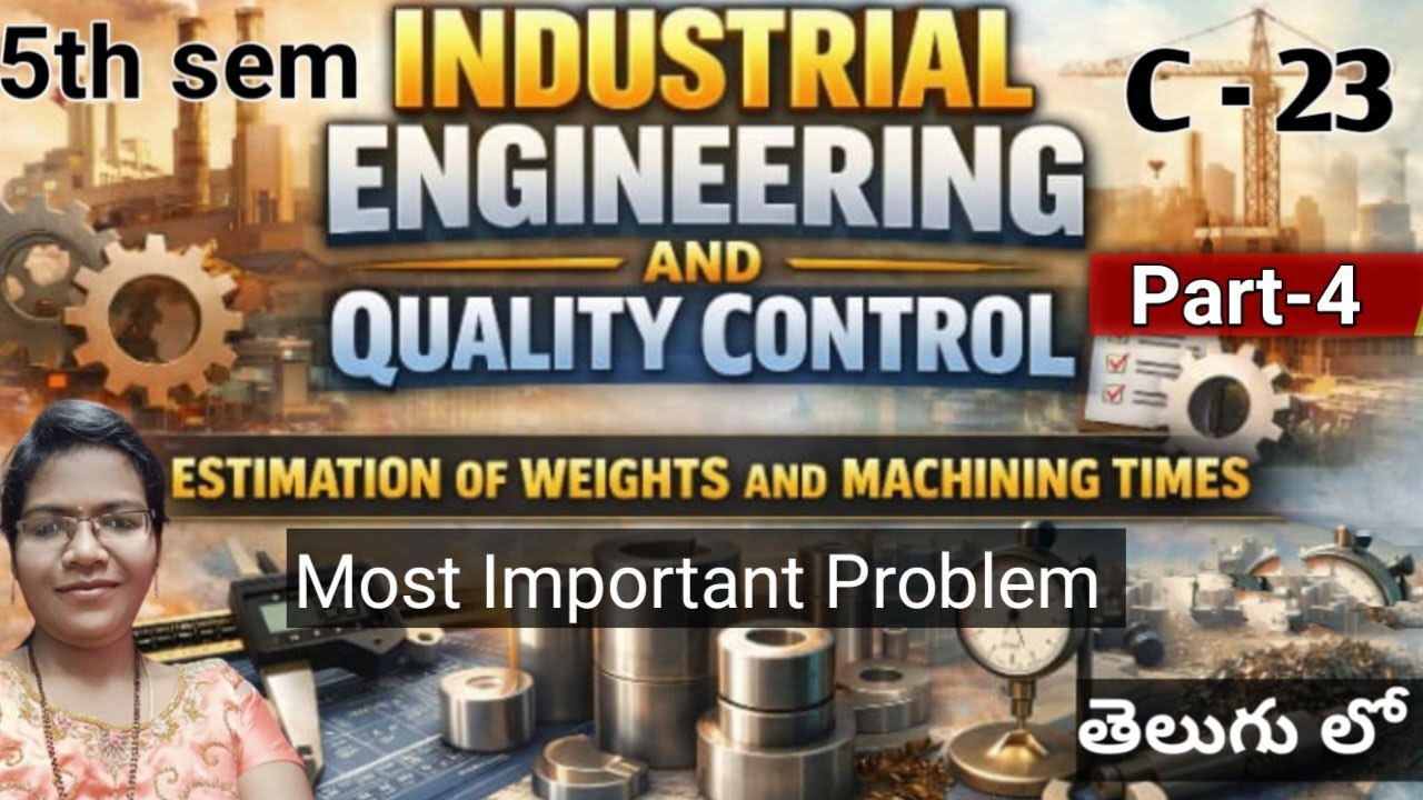 C-23 ll industrial engineering and quality control unit- 4 ll important problems estimation 
