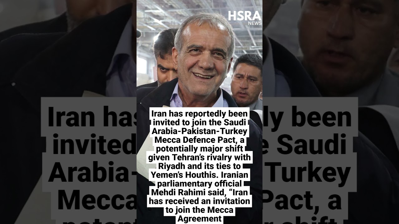 Iran Reportedly Invited to Join Mecca Defence Pact #shorts #breakingnews #iran #saudiarabia #turkey