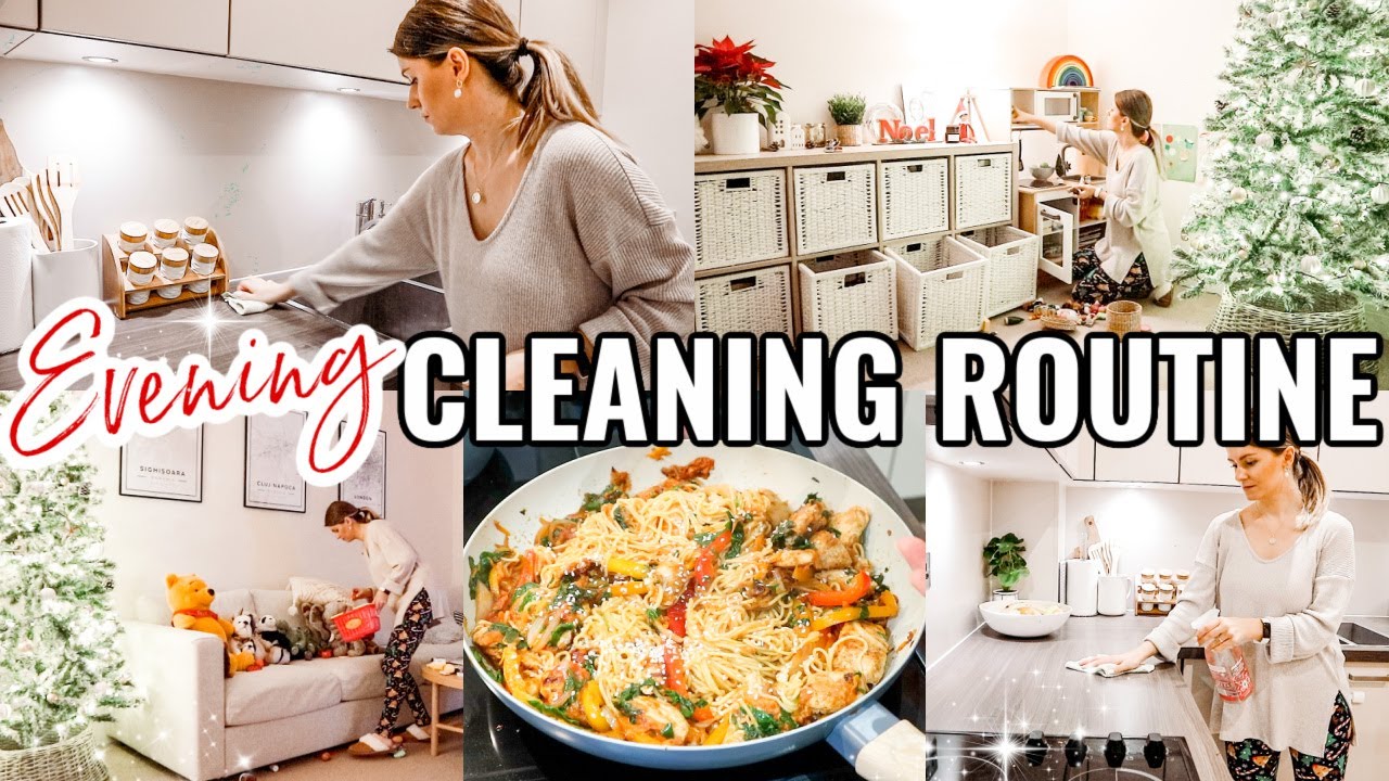 EVENING CLEANING ROUTINE OF A MOM / MUM | NIGHTLY CLEANING MOTIVATION + COOK WITH ME Madeline Vlogs