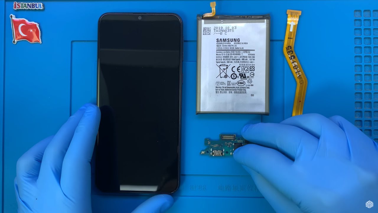 Замена аккумулятора и зарядного устройства Samsung Galaxy M20