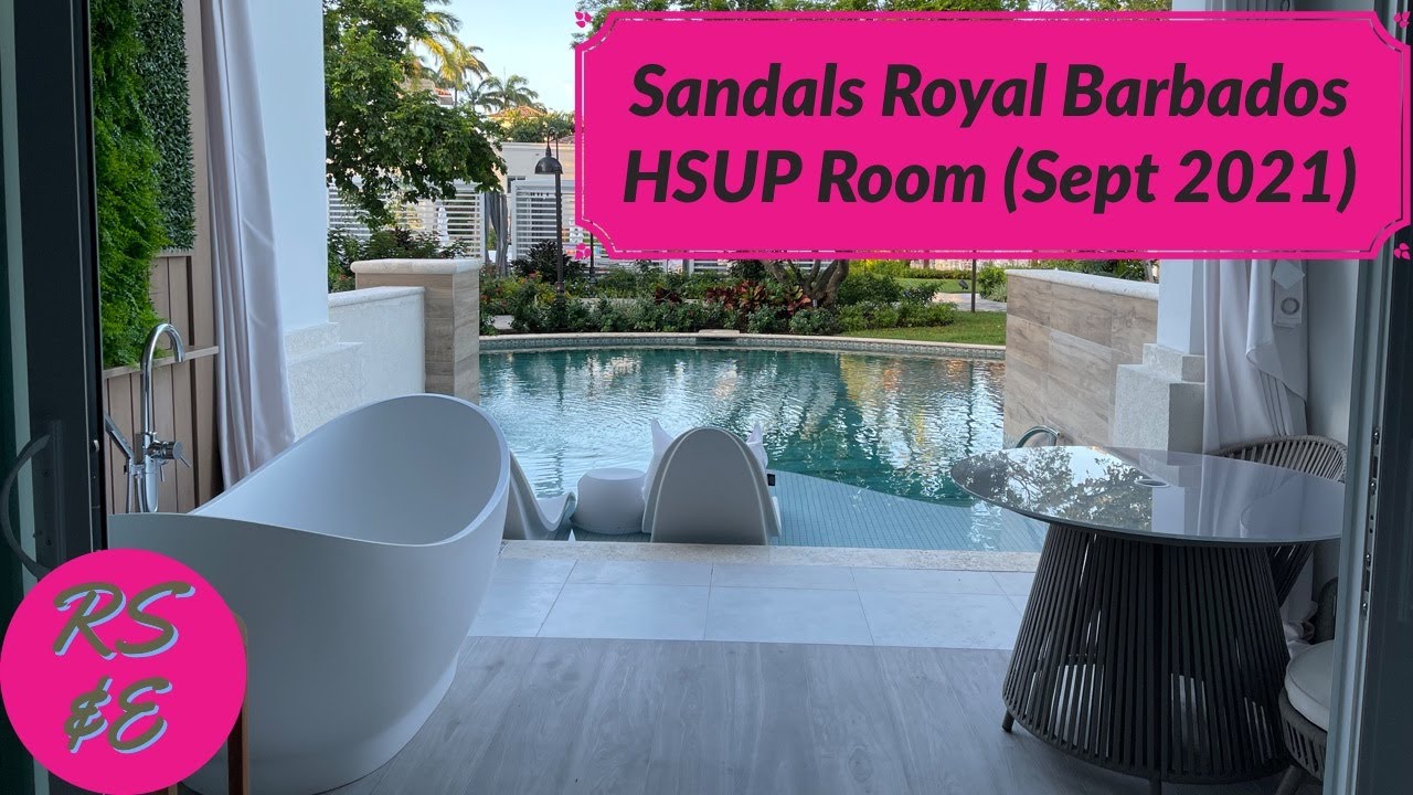 Sandals Royal Barbados - South Seas Hideaway Crystal Lagoon Swim-up Butler Suite (HSUP) room tour