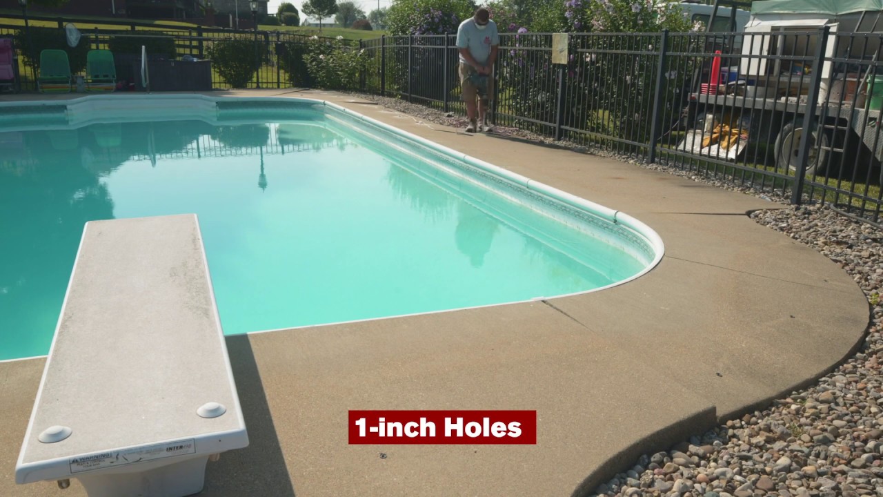 A-1 Concrete Leveling - Concrete Pool Deck Leveling Video