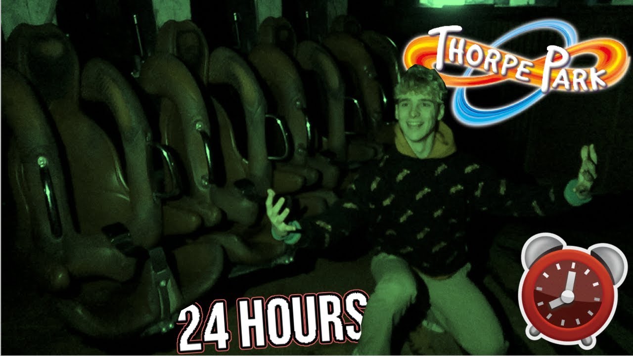 24 HOUR OVERNIGHT CHALLENGE IN THORPE PARK!! *EPIC SUCCESS*