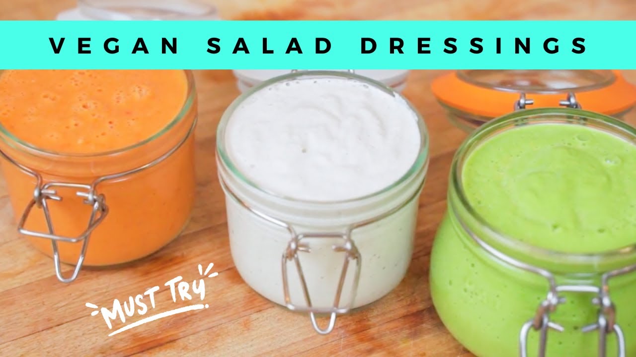 5 EPIC Vegan Salad Dressing RECIPES (fast & easy!)