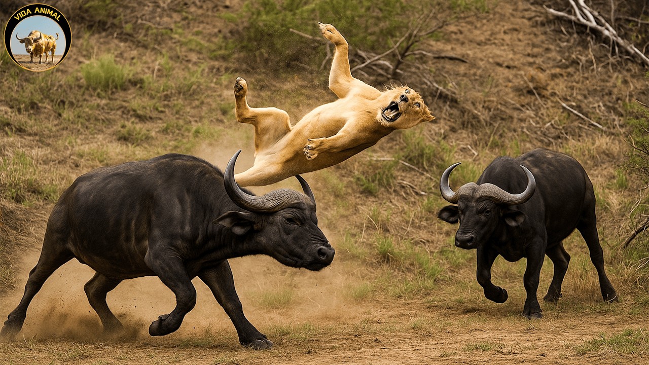 BÚFALO CAFRE – La Lucha por la Supervivencia en la Sabana #animalessalvajes | Vida Animal TV
