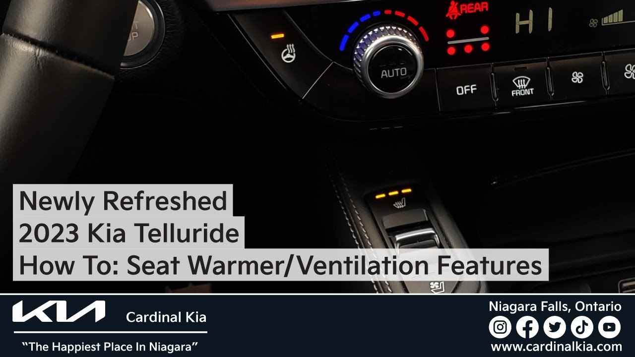 Refreshed 2023 Kia Telluride | How To Use Your Seat Warmer/Ventilation Features!