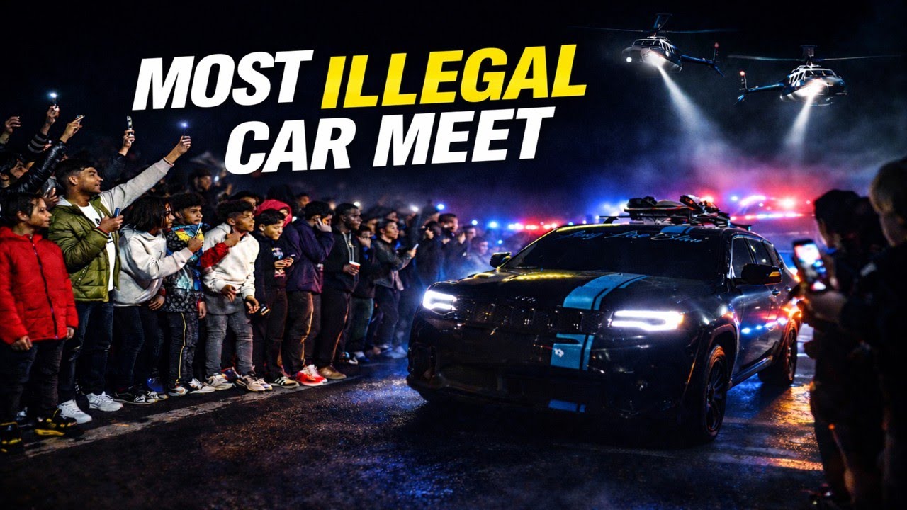 I TOOK MY TRACKHAWK TO A CRAZY CAR MEET !!!!