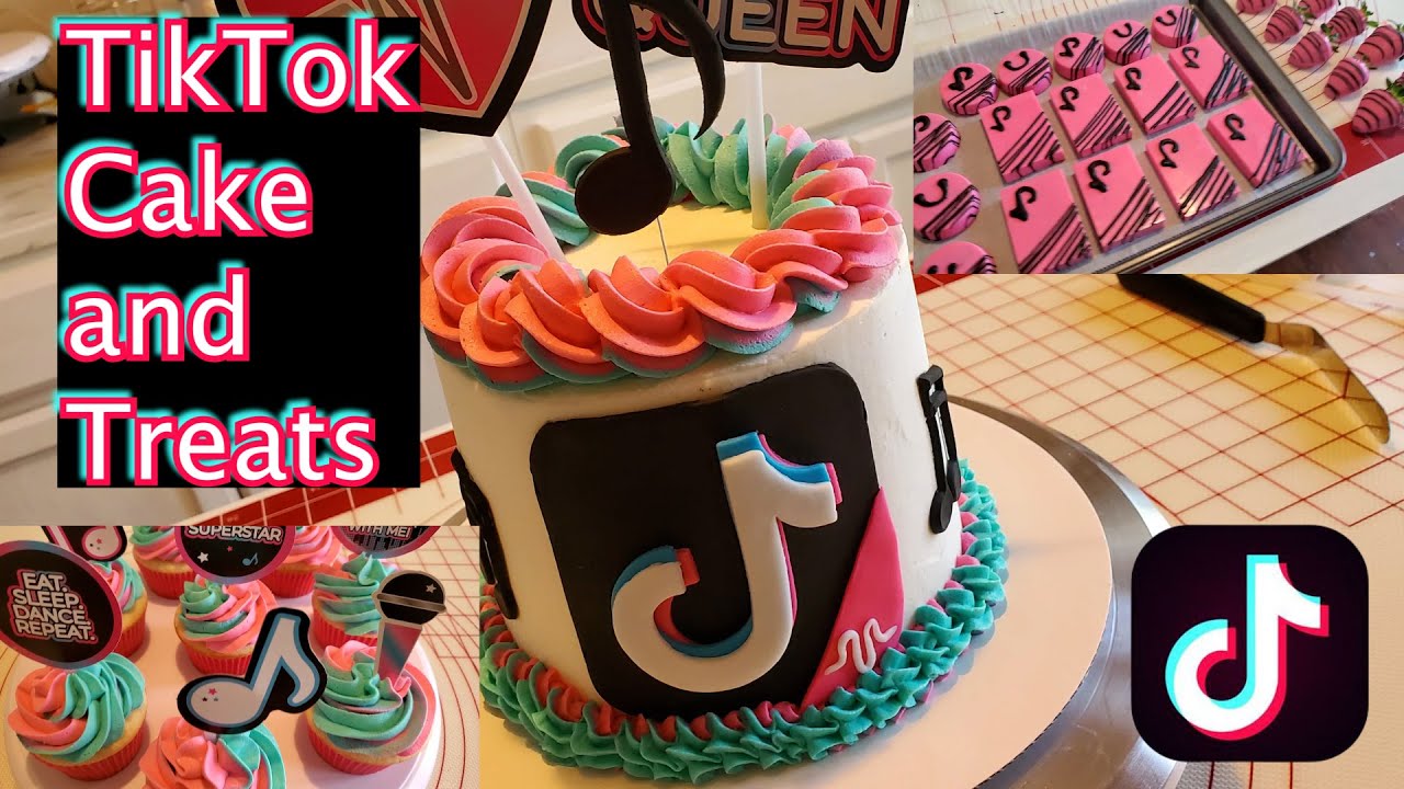 Decorating a TikTok Cake and Treats!