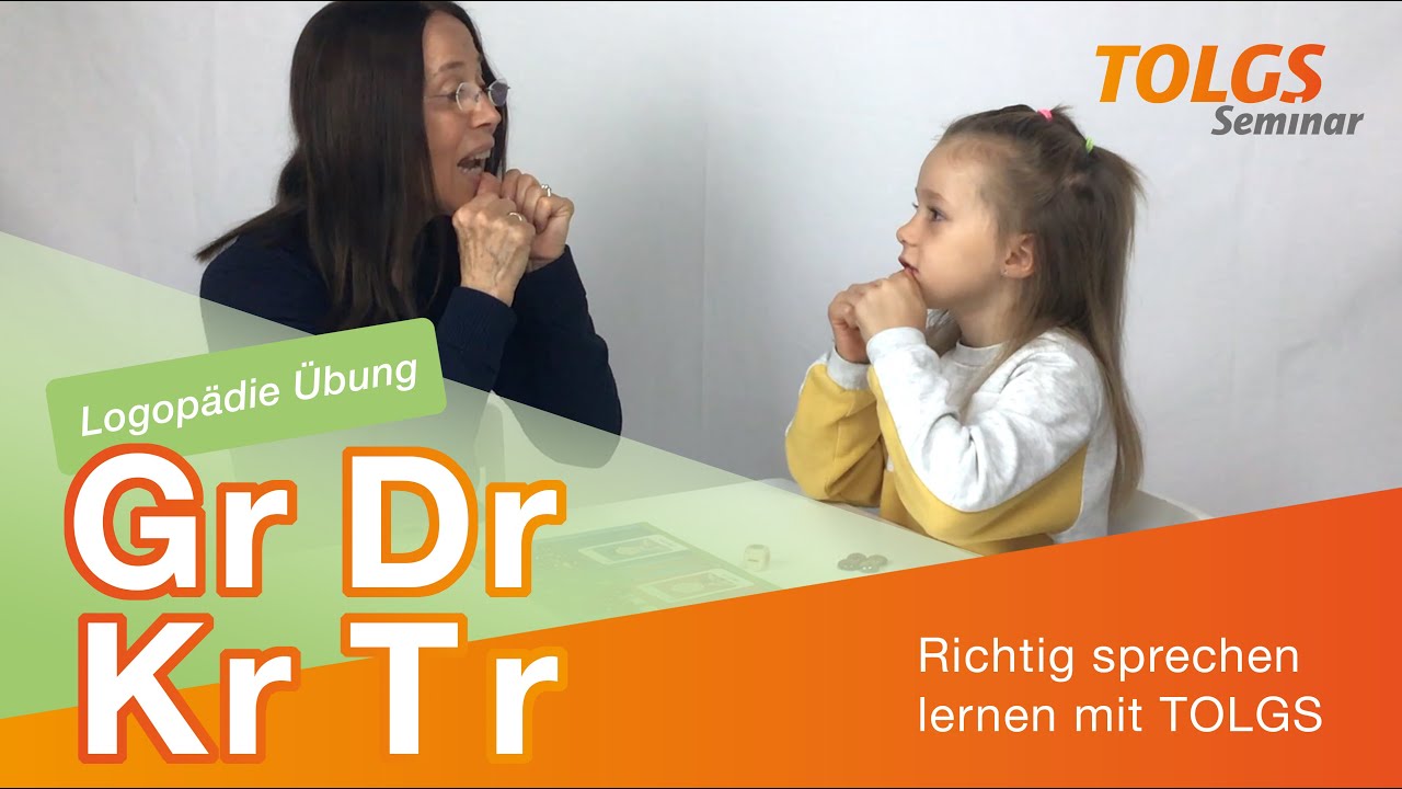 Logopädie Übung für Kinder – Lautbildung Gr Dr Kr Tr