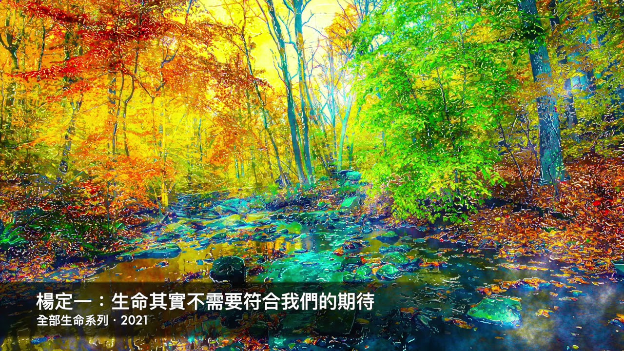 楊定一：生命其實不需要符合我們的期待