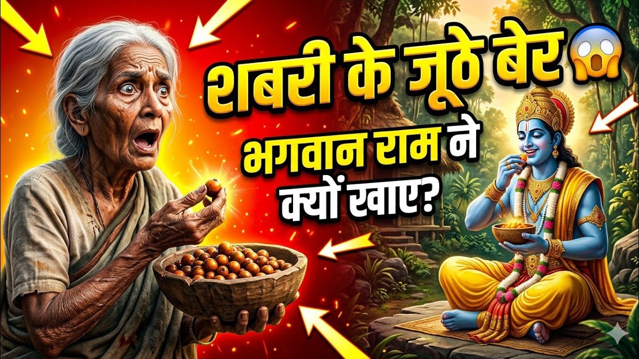 भगवान राम ने जूठे बेर क्यों खाए? | शबरी की भक्ति रामायण की सबसे भावुक कहानी | शबरी के बेर