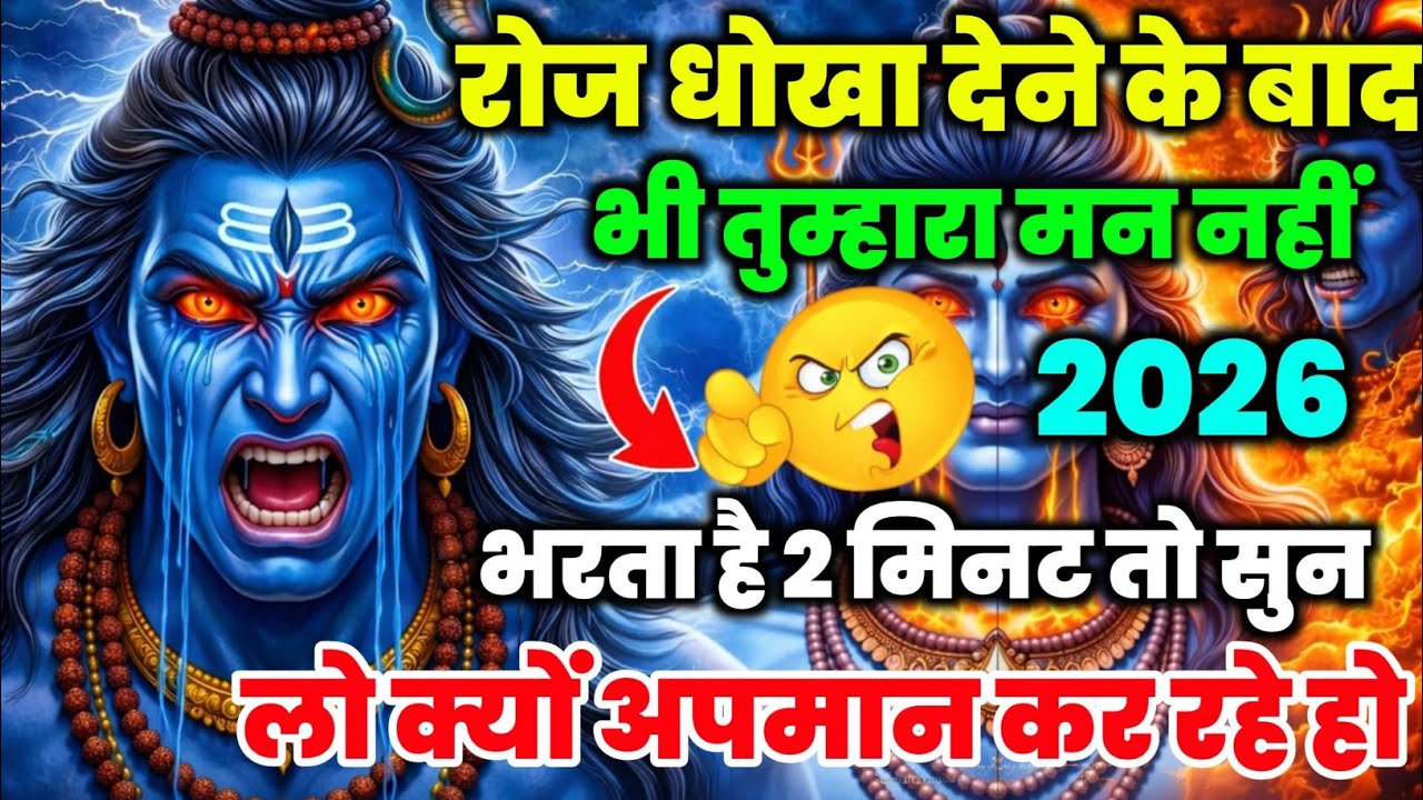 888🕉️रोज धोखा देने के बाद भी तुम्हारा मन नही भरता💯😭Shiv sandesh | Shiv sandesh today |😱 Shiv message