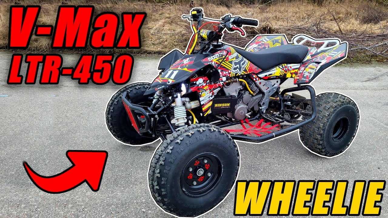Nowy V-MAX LTR-450 // Jazda quadem | WHEELIE | Żwirownia