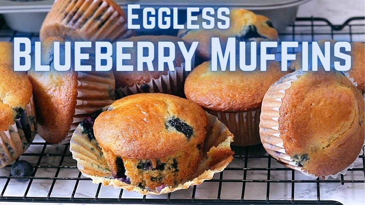 Eggless Lemon Blueberry Muffins {BEST Recipe!}