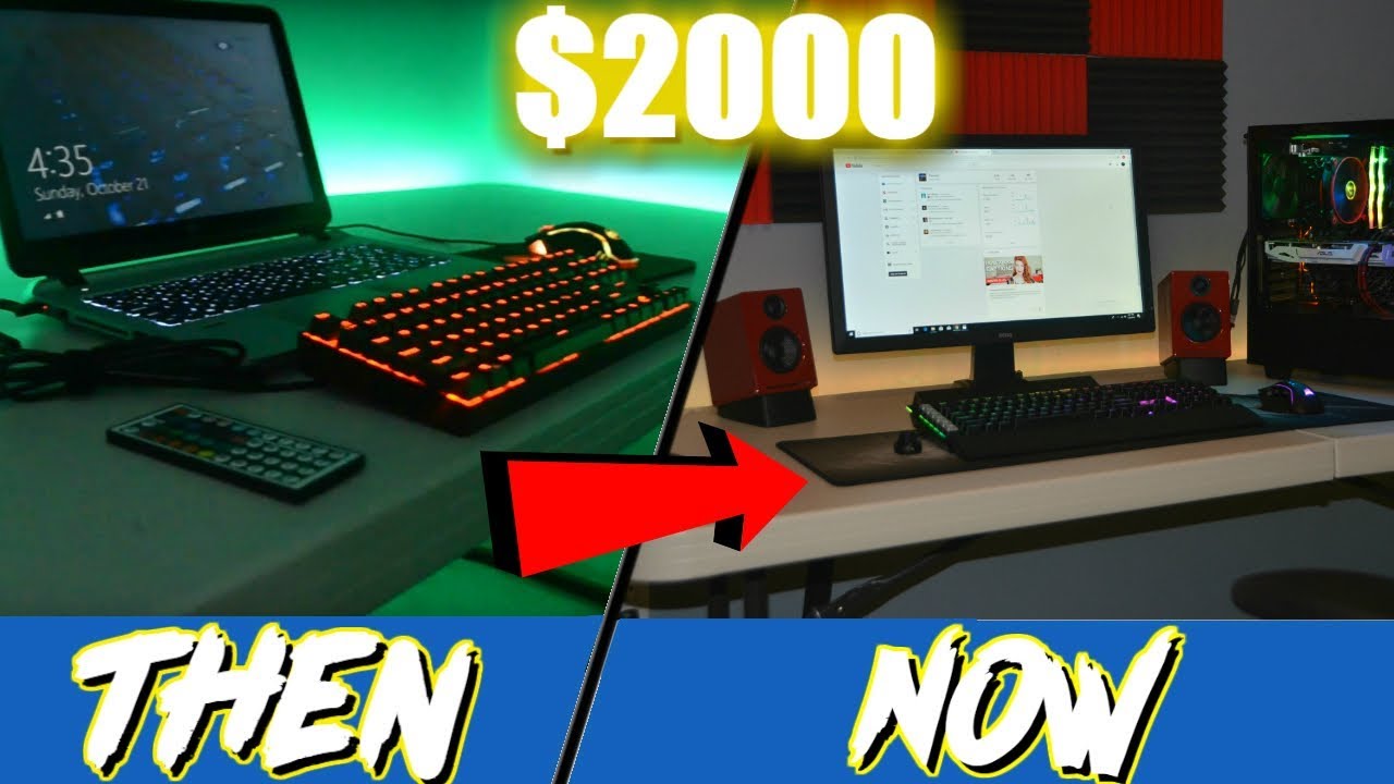 EXTREME SETUP MAKEOVER! - Laptop to PC!