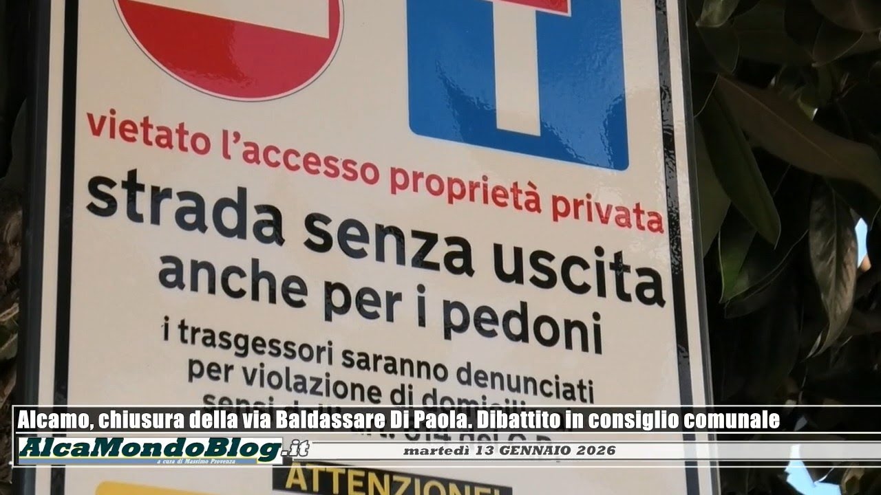 Alcamo, chiusura della via Baldassare Di Paola. Dibattito in consiglio comunale