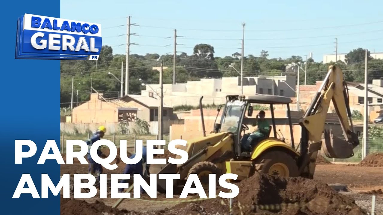 Veja como est&atilde;o as obras dos parques ambientais de Cascavel