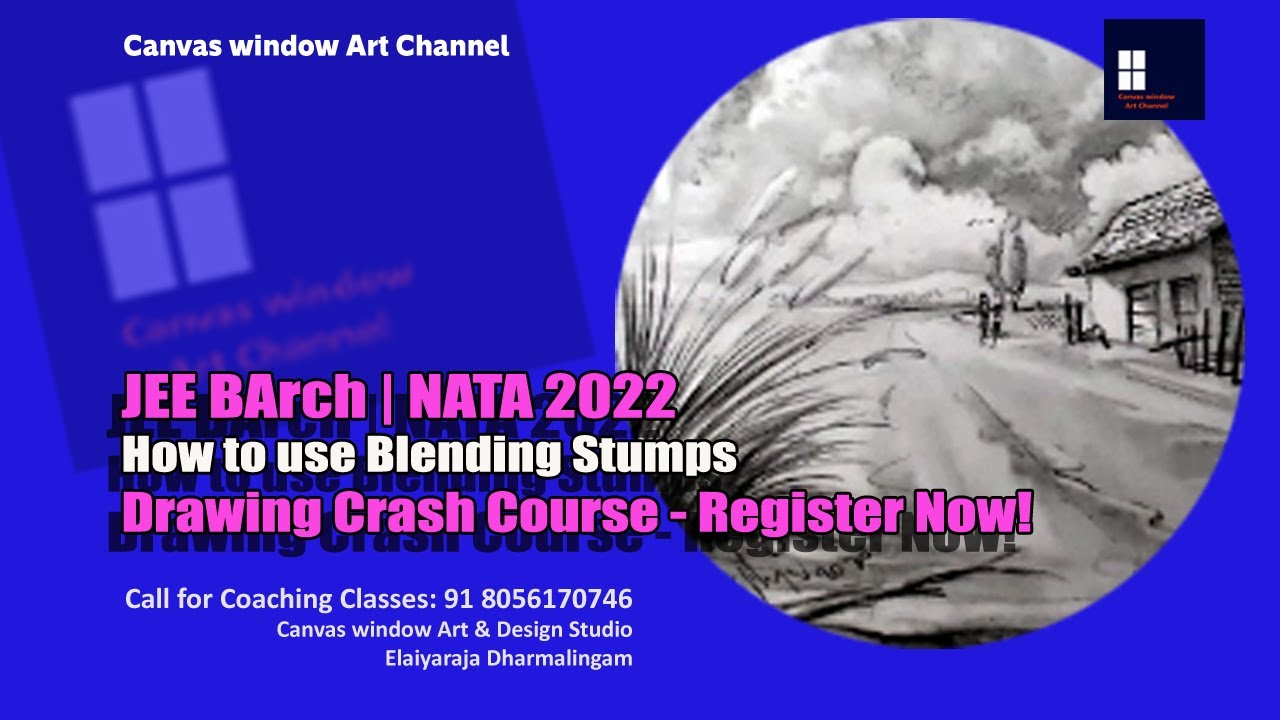 How to use Blending Stumps | JEE BArch | NATA 2022 | Drawing Crash Course - Register Now!