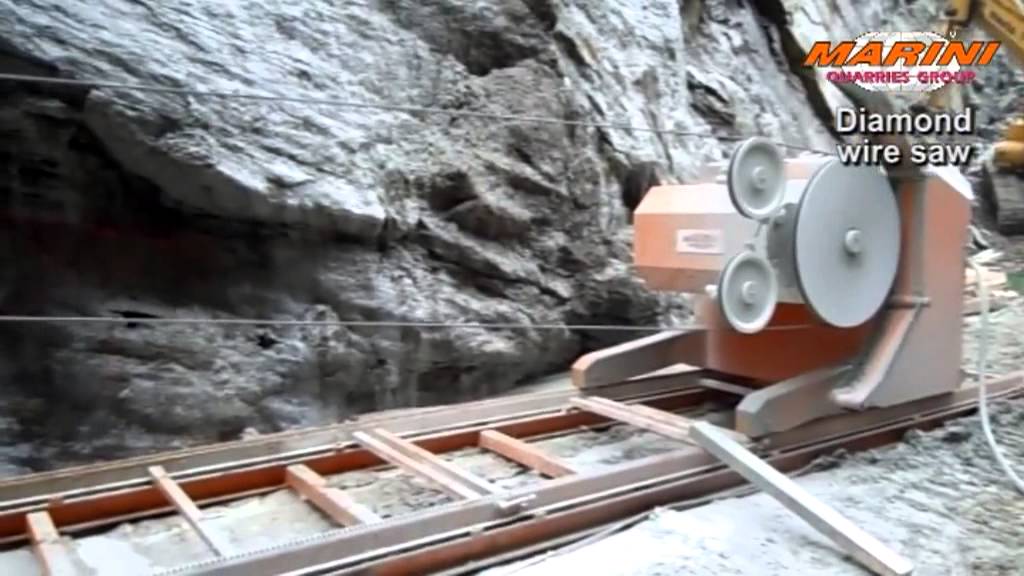 Marini Quarries Group - Diamond wire saw (Quarry)