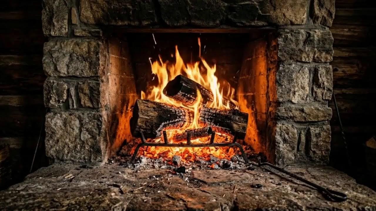 Tranquil Study Relax Sleep Fireplace ASMR