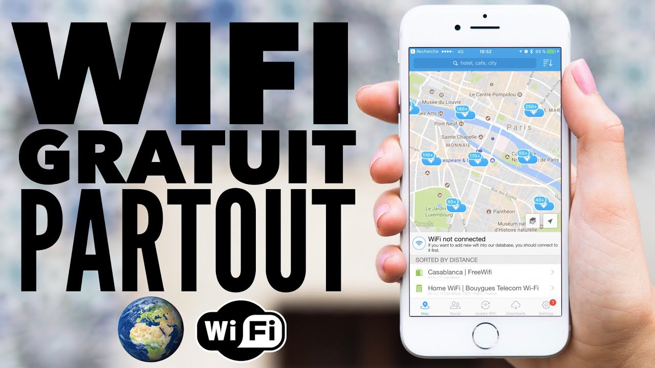 WiFi Gratuit Partout dans le Monde et Sans Forfait - iPhone / Android / PC / Mac