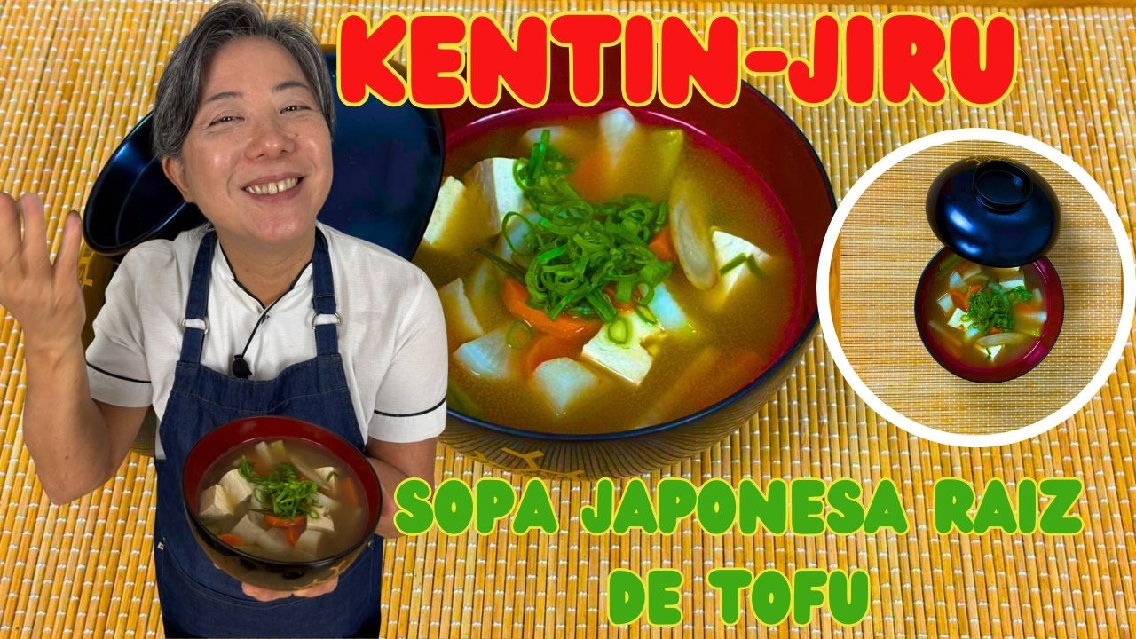 Sopa ideal para o FRIO: 🍲KENTIN-JIRU🍲 - (TRADICIONAL E SABOROSA!) - ケンティン汁の作り方（レシピ)