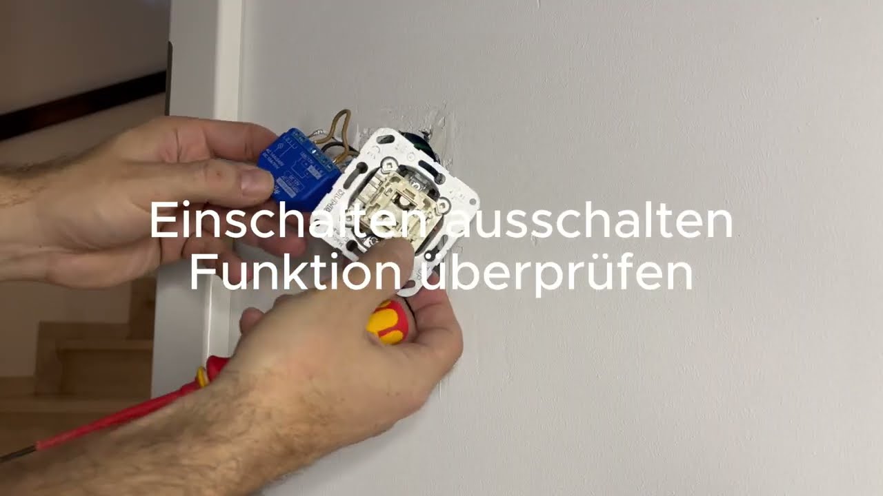 Shelly 1 Anschließen einfach erklärt mit App steuern Smarthome für Laien Shelly 1 Plus gen3