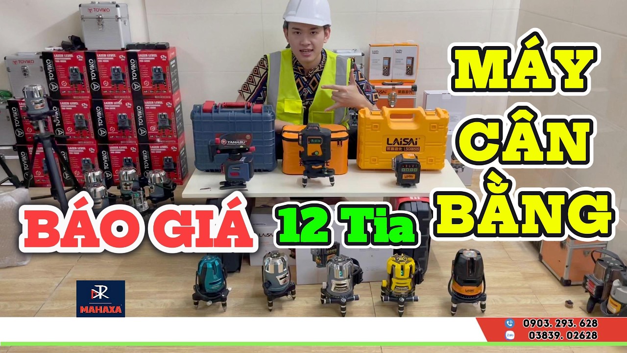 Giới Thiệu & Báo Giá Máy Cân Bằng Laser 12 Tia Xanh Mới Nhất 2026 – Chính Hãng, Giá Tốt