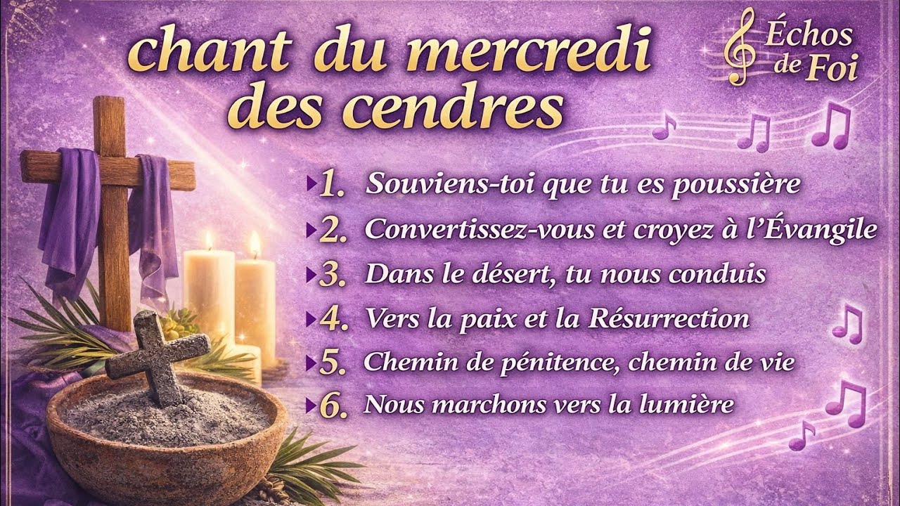 🎶✝️Mercredi des Cendres :Chants pour Entrer en Car&ecirc;me | Conversion, Pri&egrave;re et Esp&eacute;rance🙇🏻&zwj;♂️✨#jesus 