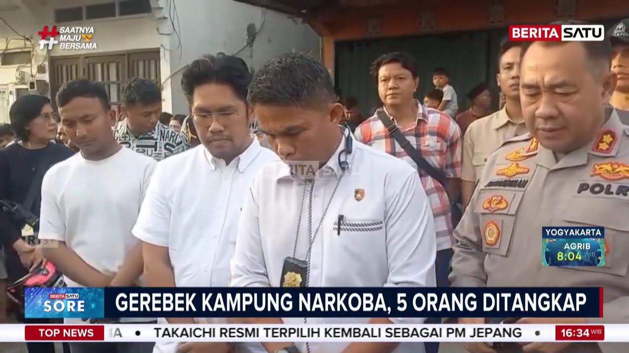 Polisi Gerebek Kampung Narkoba di Palembang, 5 Orang Ditangkap #beritasatu