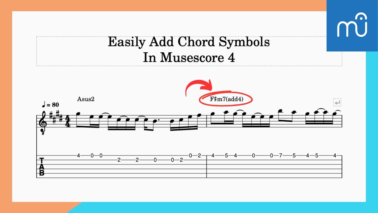 Как легко добавить обозначения аккордов в MuseScore 4