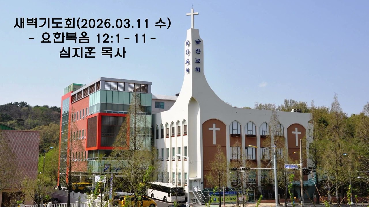 새벽기도회(2026. 03. 11. 수. 매일성경) 요한복음 12:1-11