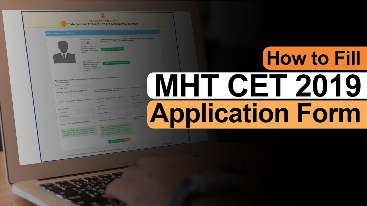 How to Fill MHT CET 2019 Application Form