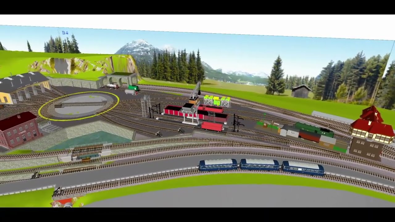 Gleisplan Spur H0 560 * 440 K+C -Gleis +Wintrack Peco Code 100, Verteilerkreisel, ZS_Sequ