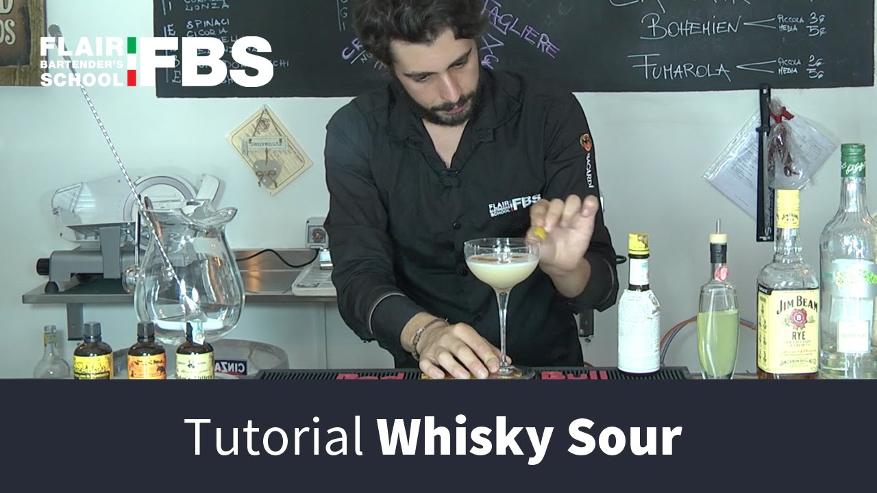 Whisky sour Tutorial - Come prepapare un ottimo Whisky sour | Cocktail for you by FBS