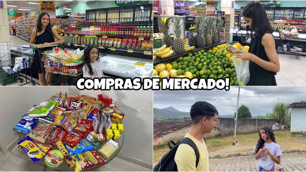 DIA DE MERCADO 🛒 | MORANDO SOZINHA COM A FILHA!