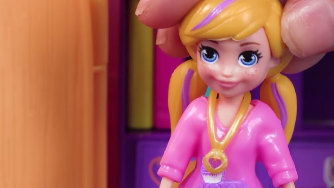 Polly Pocket 💜🌈Limpieza miniatura 💜🌈Bonecas Polly Pocket 💜🌈Vídeos para Crianças