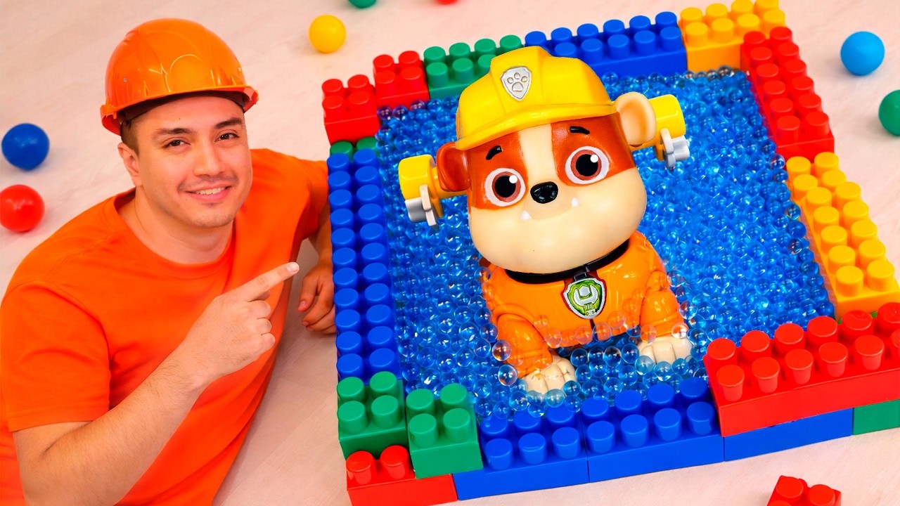 Rubble construye una piscina para el delfín